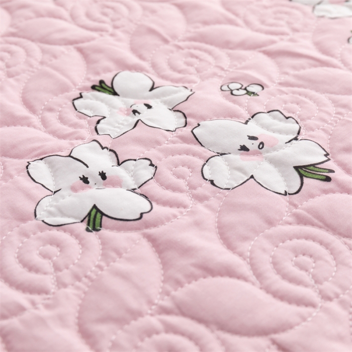 91家纺网 家纺一手货源 找家纺 优乐家纺 2023新款全棉印花绗绣2 四件套 纯净