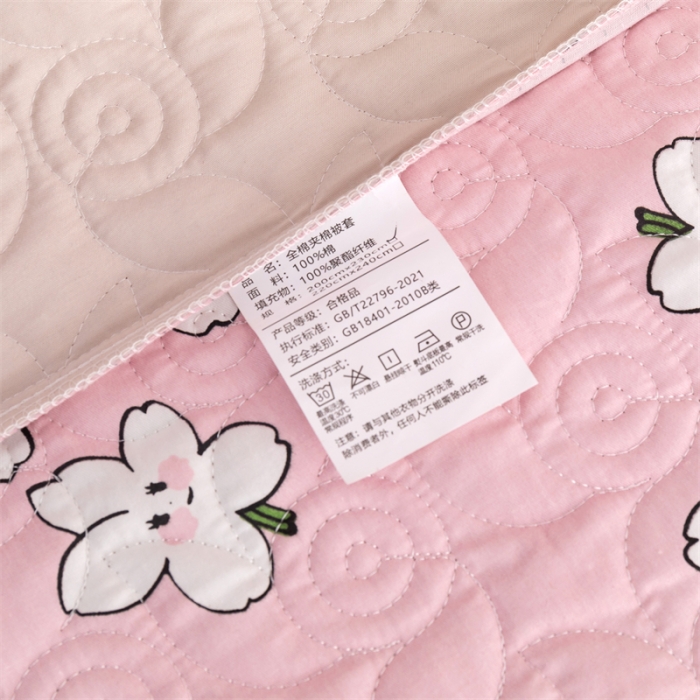 91家纺网 家纺一手货源 找家纺 优乐家纺 2023新款全棉印花绗绣2 四件套 纯净