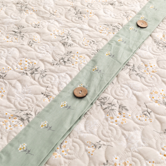 91家纺网 家纺一手货源 找家纺 优乐家纺 2023新款全棉印花绗绣2 四件套 妃子笑