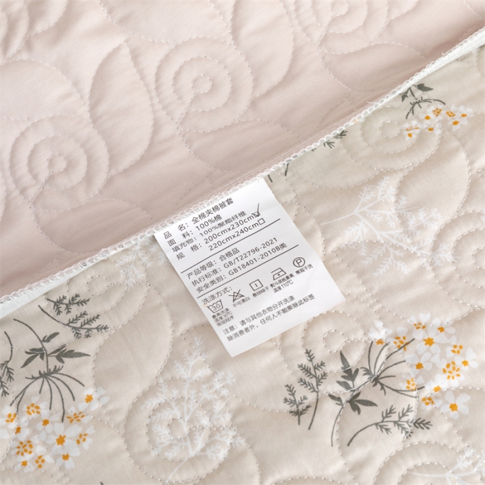 91家纺网 家纺一手货源 找家纺 优乐家纺 2023新款全棉印花绗绣2 四件套 妃子笑