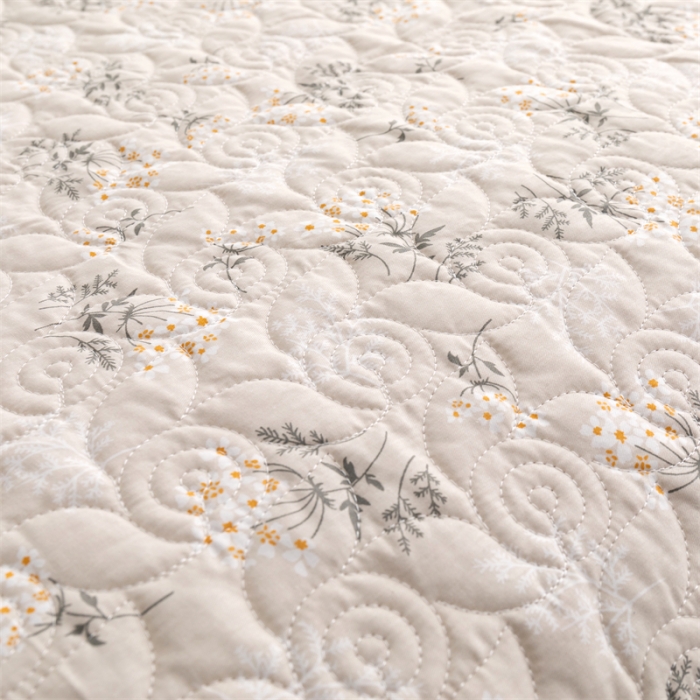 91家纺网 家纺一手货源 找家纺 优乐家纺 2023新款全棉印花绗绣2 四件套 妃子笑