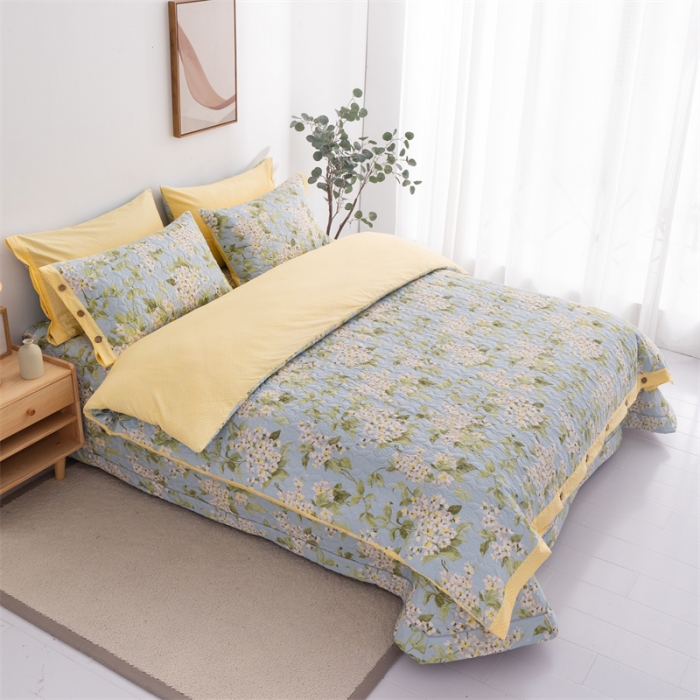 91家纺网 家纺一手货源 找家纺 优乐家纺 2023新款全棉印花绗绣2 四件套 蜀绣