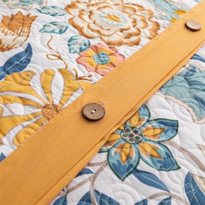 91家纺网 家纺一手货源 找家纺 优乐家纺 2023新款全棉印花绗绣2 四件套 秋季物语