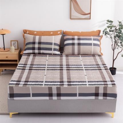 91家纺网 家纺一手货源 找家纺 优乐家纺 2023新款全棉印花绗绣系列2 单床笠 伯爵