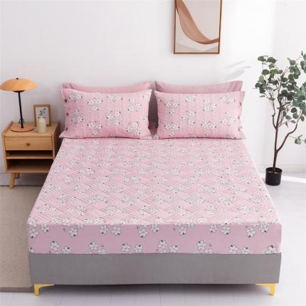 91家纺网 家纺一手货源 找家纺 （总）优乐家纺 2023新款全棉印花绗绣系列2 单床笠