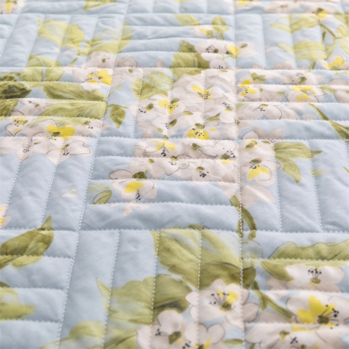 91家纺网 家纺一手货源 找家纺 （总）优乐家纺 2023新款全棉印花绗绣系列2 单床笠