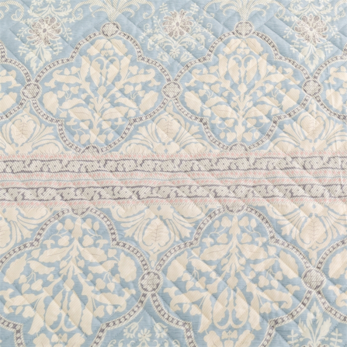 91家纺网 家纺一手货源 找家纺 优乐家纺 2023新款全棉印花绗绣系列2 单床笠 爱西西里