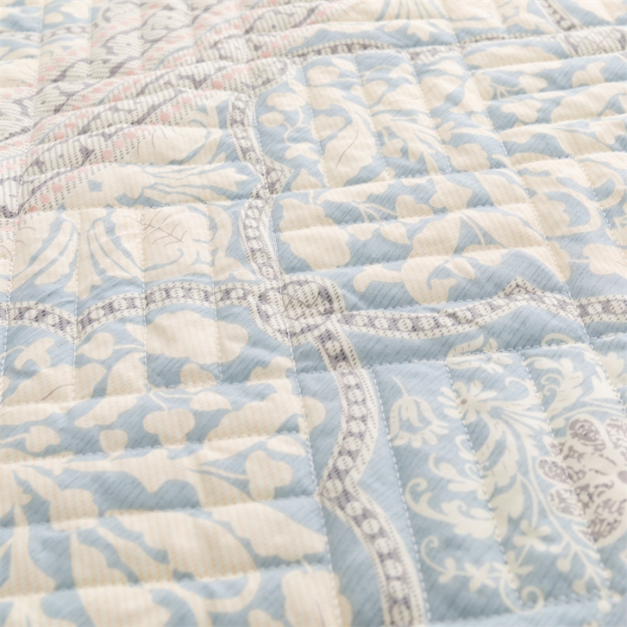 91家纺网 家纺一手货源 找家纺 优乐家纺 2023新款全棉印花绗绣系列2 单床笠 爱西西里