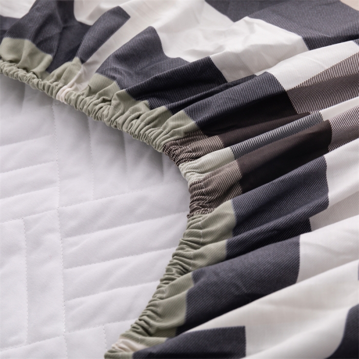 91家纺网 家纺一手货源 找家纺 优乐家纺 2023新款全棉印花绗绣系列2 单床笠 伯爵