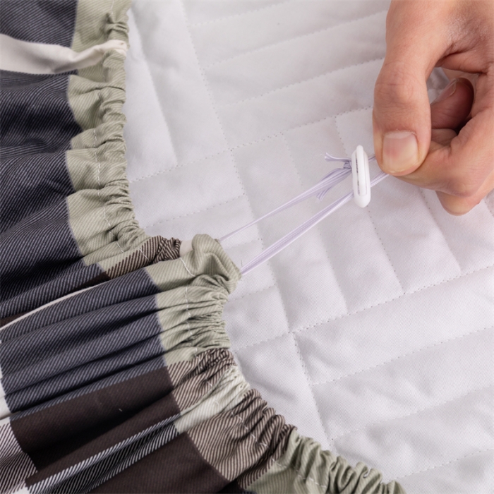 91家纺网 家纺一手货源 找家纺 优乐家纺 2023新款全棉印花绗绣系列2 单床笠 伯爵