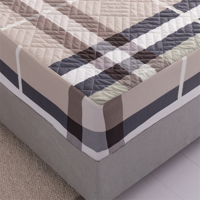 91家纺网 家纺一手货源 找家纺 优乐家纺 2023新款全棉印花绗绣系列2 单床笠 伯爵