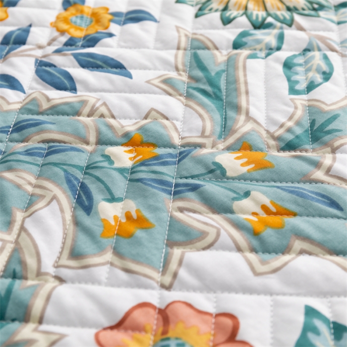 91家纺网 家纺一手货源 找家纺 优乐家纺 2023新款全棉印花绗绣系列2 单床笠 秋季物语