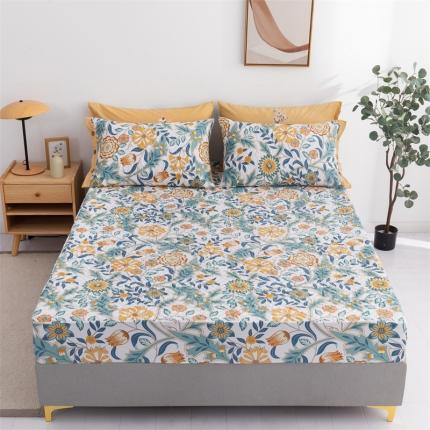 优乐家纺 2023新款全棉印花绗绣系列2 单床笠 秋季物语