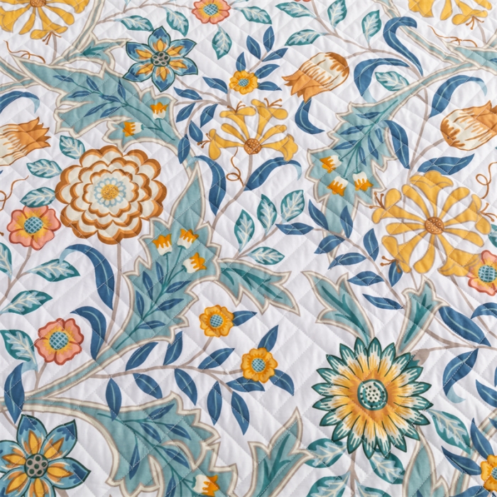 91家纺网 家纺一手货源 找家纺 优乐家纺 2023新款全棉印花绗绣系列2 单床笠 秋季物语