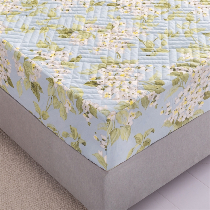 91家纺网 家纺一手货源 找家纺 优乐家纺 2023新款全棉印花绗绣系列2 单床笠 蜀绣