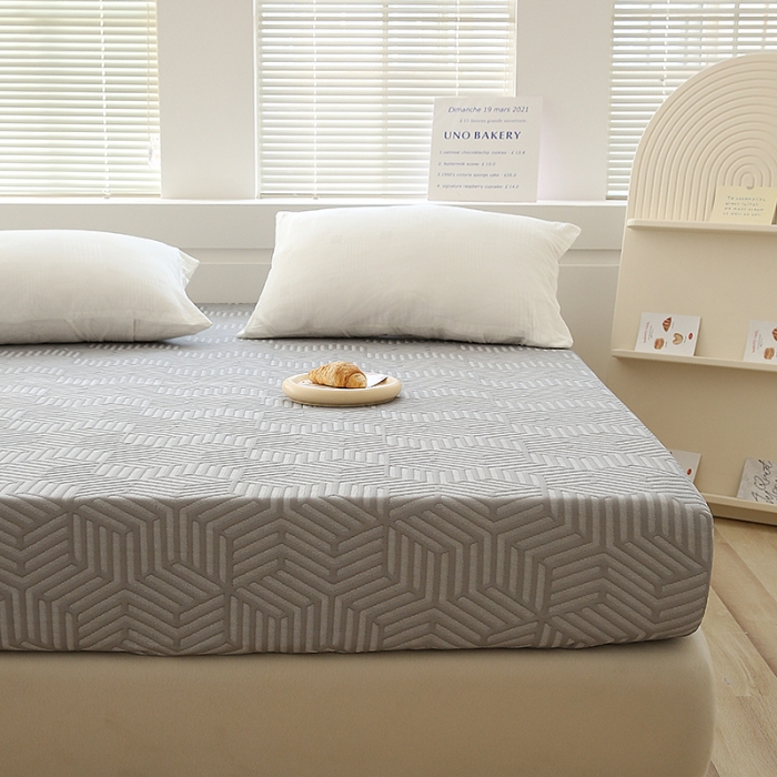 91家纺网 家纺一手货源 找家纺 总 凯美家居  2023针A类抗菌针织棉三层纱床笠床垫保护套