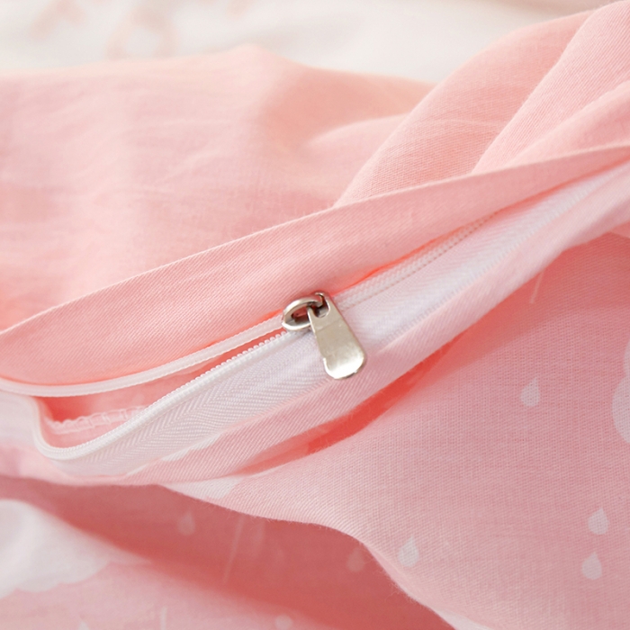 91家纺网 家纺一手货源 找家纺 钰伶 2025新款全棉简约12868印花纯棉四件套 小甜甜