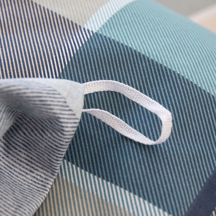 91家纺网 家纺一手货源 找家纺 钰伶 2025新款全棉简约12868印花纯棉四件套 云中忆-绿