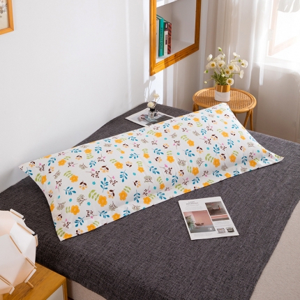 91家纺网 家纺一手货源 找家纺 喜相逢家纺2024新款 D26-双人枕套-纯棉磨毛长枕套全棉磨毛