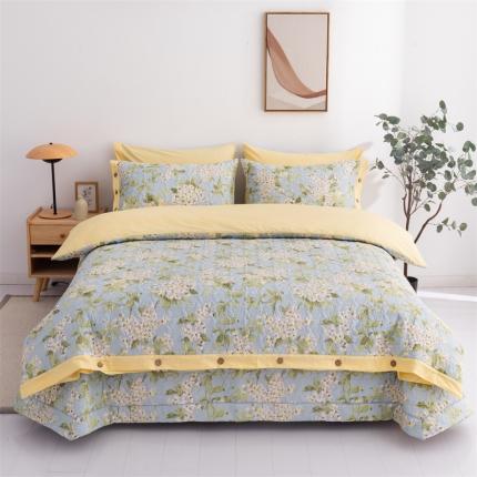 优乐家纺 2023新款全棉印花绗绣2 四件套 蜀绣