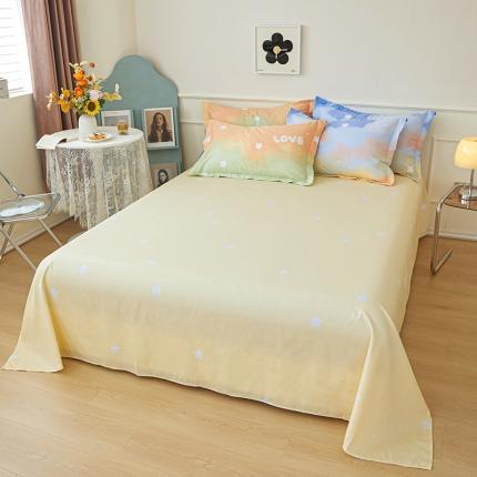 91家纺网 家纺一手货源 找家纺 （总）钰伶 2025新款全棉13372印花纯棉单床单