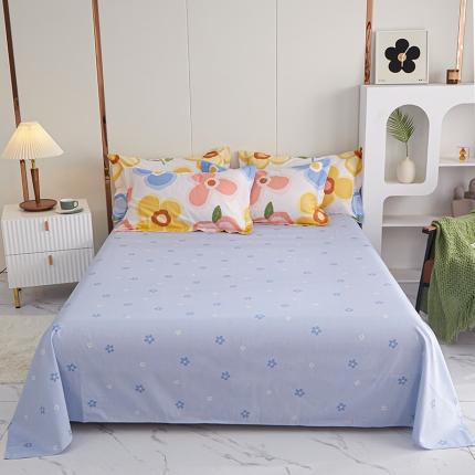 91家纺网 家纺一手货源 找家纺 （总）钰伶 2025新款全棉13372印花纯棉单床单