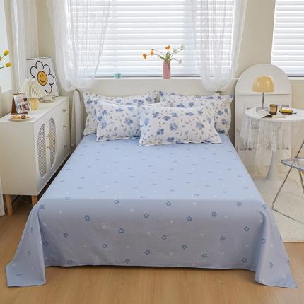 91家纺网 家纺一手货源 找家纺 （总）钰伶 2025新款全棉13372印花纯棉单床单