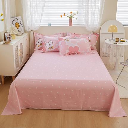 91家纺网 家纺一手货源 找家纺 （总）钰伶 2025新款全棉13372印花纯棉单床单