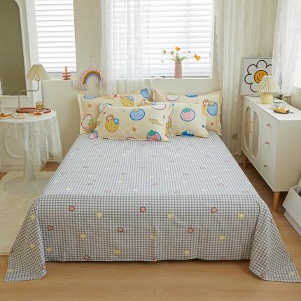 91家纺网 家纺一手货源 找家纺 （总）钰伶 2025新款全棉13372印花纯棉单床单