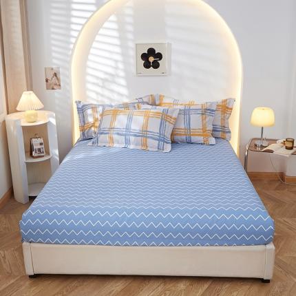 91家纺网 家纺一手货源 找家纺 （总）钰伶 2025新款全棉13372印花纯棉单床笠