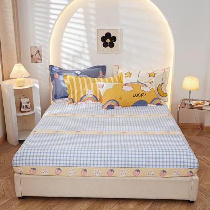 91家纺网 家纺一手货源 找家纺 （总）钰伶 2025新款全棉13372印花纯棉单床笠