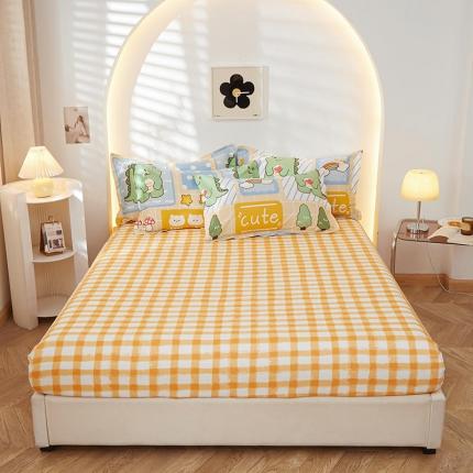 91家纺网 家纺一手货源 找家纺 （总）钰伶 2025新款全棉13372印花纯棉单床笠