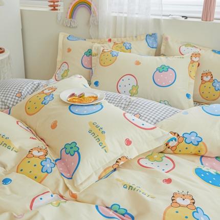 91家纺网 家纺一手货源 找家纺 （总）钰伶 2025新款全棉13372印花纯棉单枕套