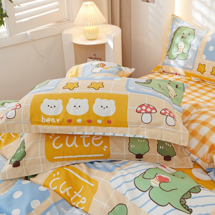 91家纺网 家纺一手货源 找家纺 （总）钰伶 2025新款全棉13372印花纯棉单枕套