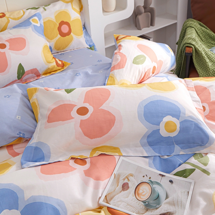 91家纺网 家纺一手货源 找家纺 （总）钰伶 2025新款全棉13372印花纯棉单枕套