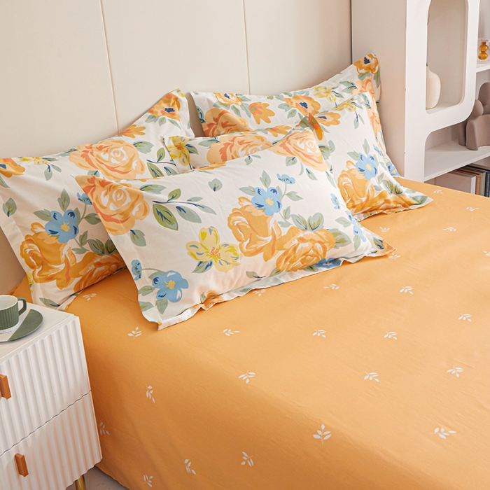 91家纺网 家纺一手货源 找家纺 （总）钰伶 2025新款全棉13372印花纯棉单枕套