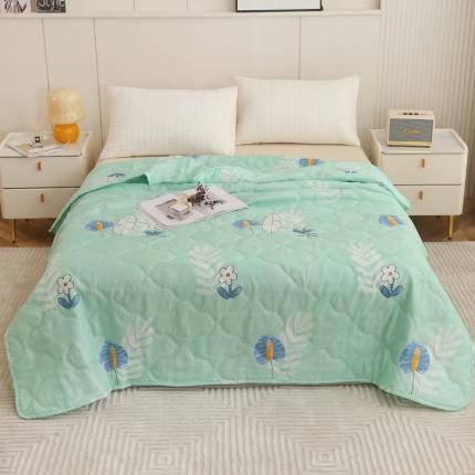 欧喜璐 2025新款钻石绒夏被空调被超声波压花礼品被 春意盎然