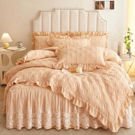 91家纺网 家纺一手货源 找家纺 （总）好儿喜2023新款梦幻系列A类床裙四件套