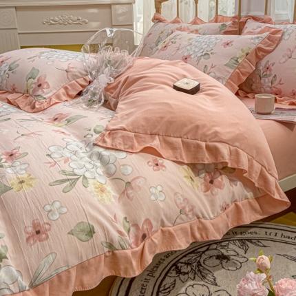 91家纺网 家纺一手货源 找家纺 （总）漫仙阁 2024新款5A双层纱抗菌除螨四件套