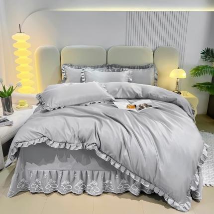 91家纺网 家纺一手货源 找家纺 （总）找底底 2023新款水洗天丝四件套《高档硬包装》