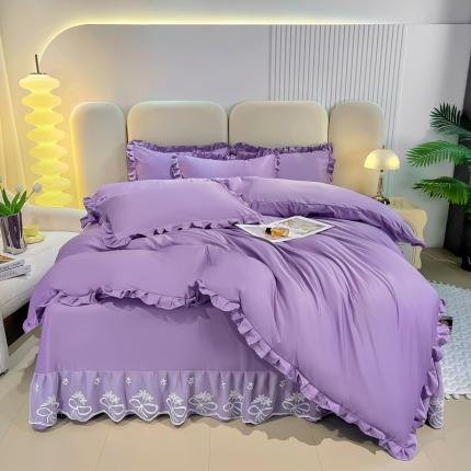 91家纺网 家纺一手货源 找家纺 （总）找底底 2023新款水洗天丝四件套《高档硬包装》