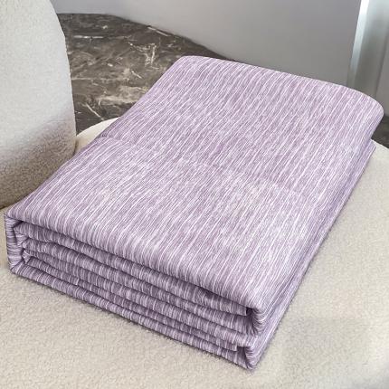 91家纺网 家纺一手货源 找家纺 （总）库里梦家纺 2024网红直播新款凉感冰丝条纹冰淇淋夏被