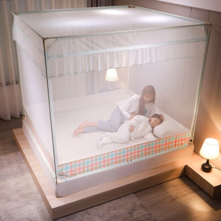 91家纺网 家纺一手货源 找家纺 （清仓）原价145元现价100（清仓）（总）防摔坐床蚊帐