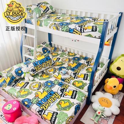 91家纺网 家纺一手货源 找家纺 （总）小虾米 2023新款上下铺小黄鸭系列全棉床笠（可定制）