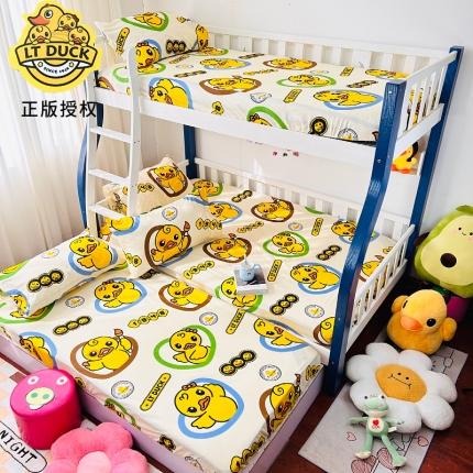 91家纺网 家纺一手货源 找家纺 小虾米 2023新款上下铺小黄鸭系列全棉床笠（可定制） 萌鸭一族