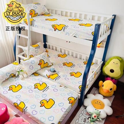 91家纺网 家纺一手货源 找家纺 （总）小虾米 2023新款上下铺小黄鸭系列全棉床笠（可定制）