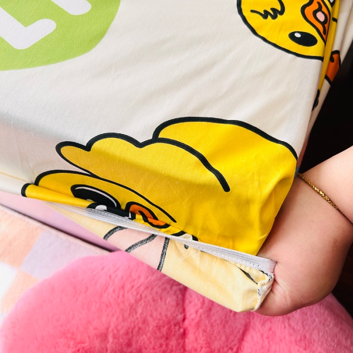 91家纺网 家纺一手货源 找家纺 （总）小虾米 2023新款上下铺小黄鸭系列全棉床笠（可定制）