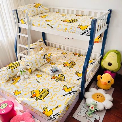 小虾米 2023新款上下铺小黄鸭系列全棉床笠（可定制） 航帆启航