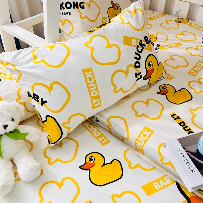 91家纺网 家纺一手货源 找家纺 小虾米 2023新款上下铺小黄鸭系列全棉床笠（可定制） 航帆启航