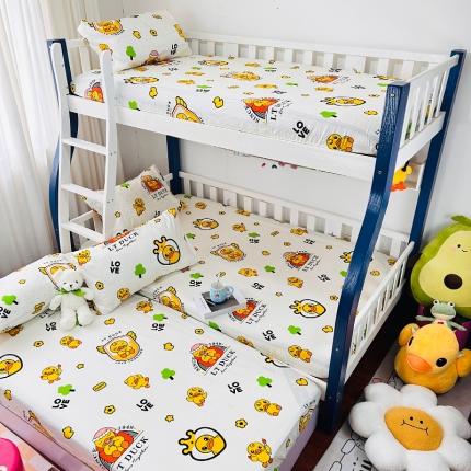 小虾米 2023新款上下铺小黄鸭系列全棉床笠（可定制） 皇冠假日